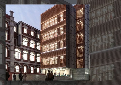 Image of the proposed Evalina Hospital building, which will be built by Morgan Sindall Construction