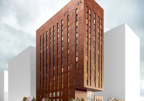 Image of the hotel building proposed for the Paddington Village site in Liverpool