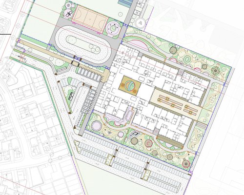 Masterplan to show the Alconbury Weald PWA development