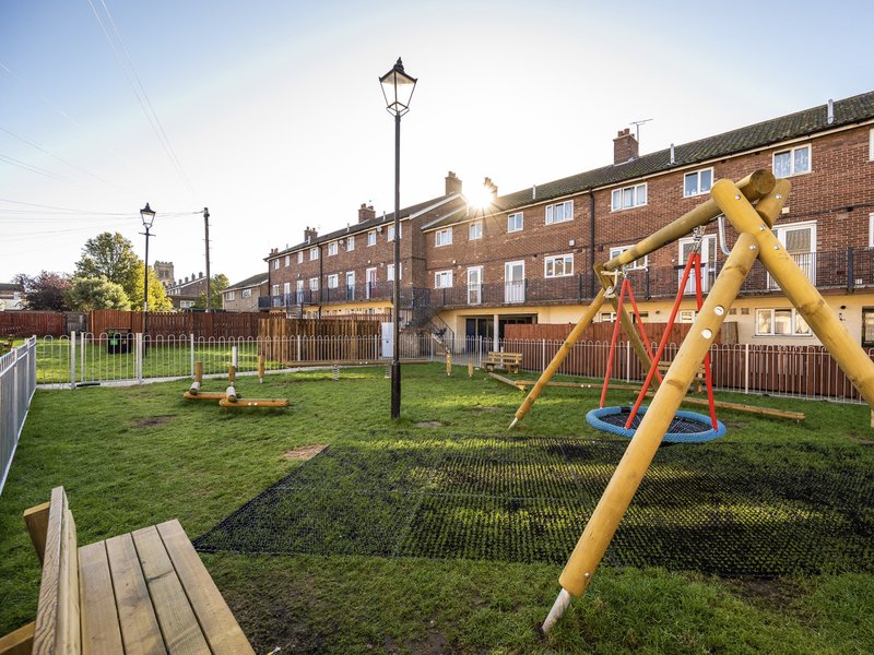 The introduction of safer green social spaces at Middlegate Gardens has completely transformed the area for more than 1,000 residents living on the council-owned housing estate.