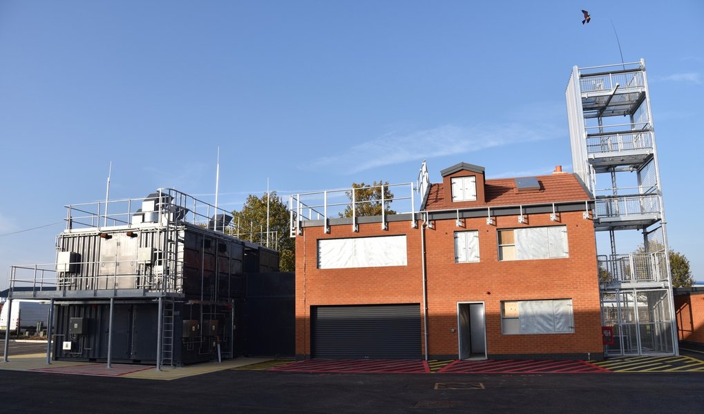 Image of the rear of the Ramsgate Fire Station which shows the drill tower