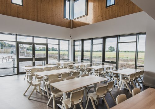 Image of the completed Bottisham Village College which was built by Morgan Sindall Construction
