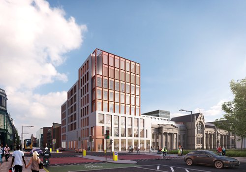 Image of the proposed Arts and Humanities Building for Manchester Metropolitan University