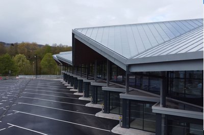 Image of the Merthyr Tydfil bus station in Wales