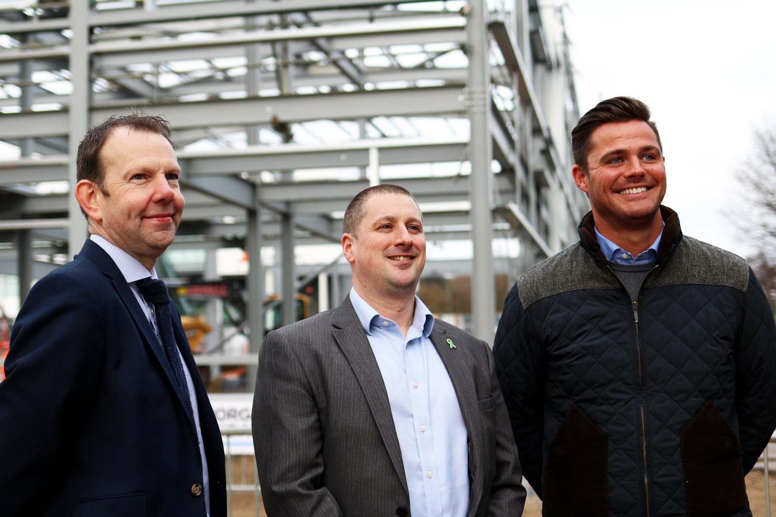 Three members of the Morgan Sindall Construction team