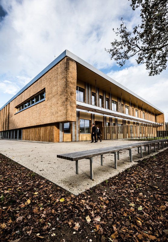 Front view of the Enterprise Centre building as part of the University of East Anglia