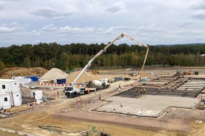 First phase slab pour - Aug 26