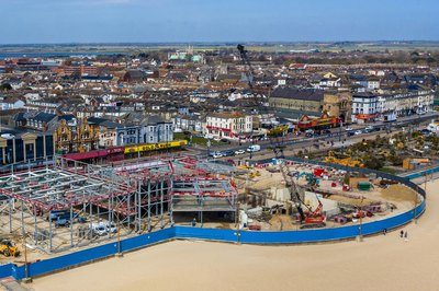 Aerial image of the Great Yarmouth Marina Centre project site