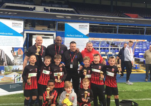 Image of the charity football match organised by Morgan Sindall Construction
