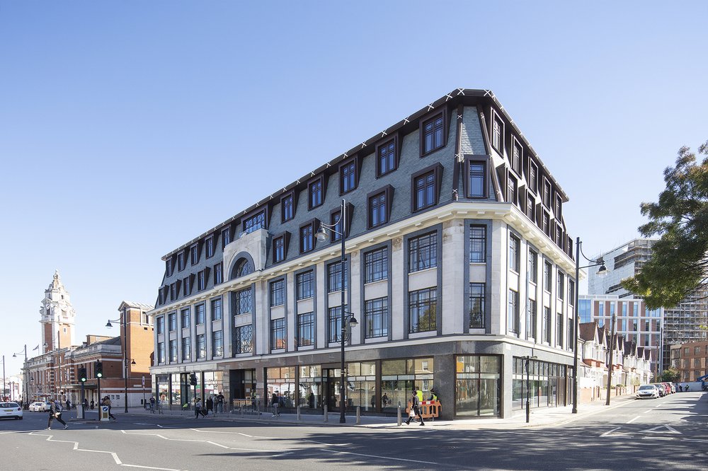 The exterior of Ivor House, which was completed as part of the Lambeth Town Hall project