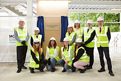 Picture of the team at laying of the Foundation Stone