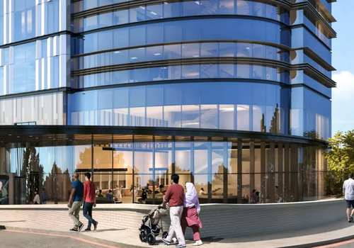 A design for the new women and children's hospital building