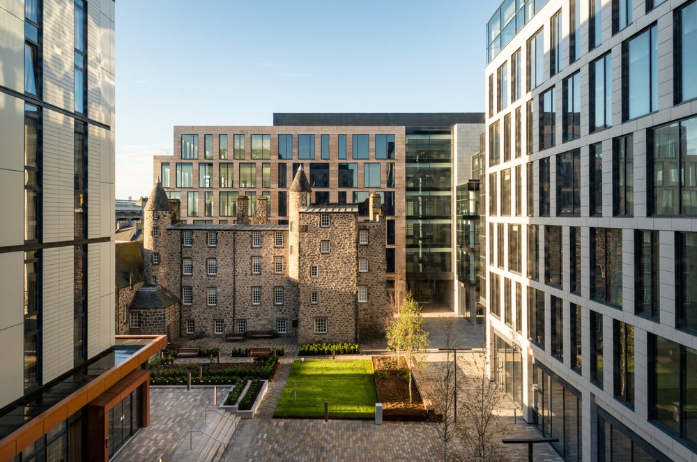 A view of the Marischal Square shopping development in Aberdeen