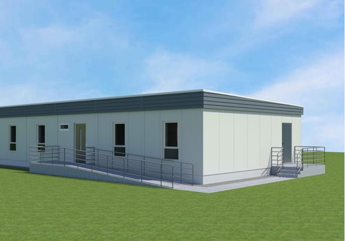 Image of a proposed modular constructed classroom block