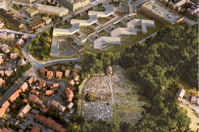 Proposed design of the North Manchester General Hospital development