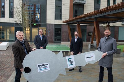 Image of the Slate Yard project team at handover event