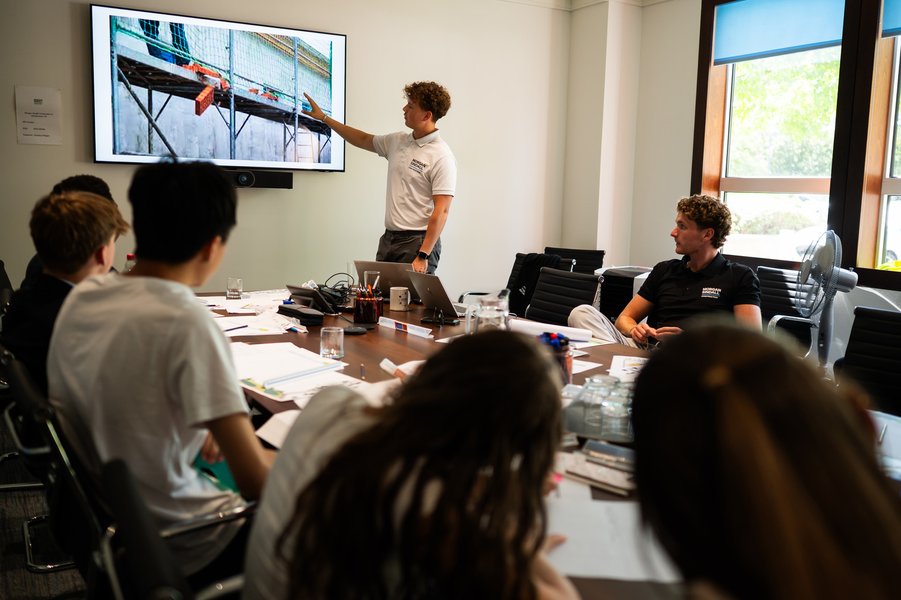 Students in work experience briefing