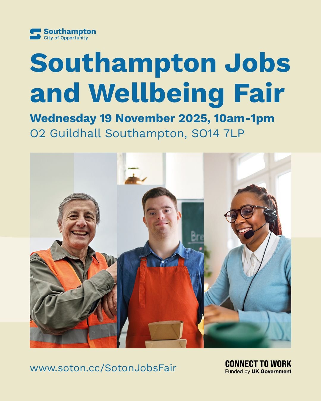 Southampton Jobs Fair Poster Nov 25
