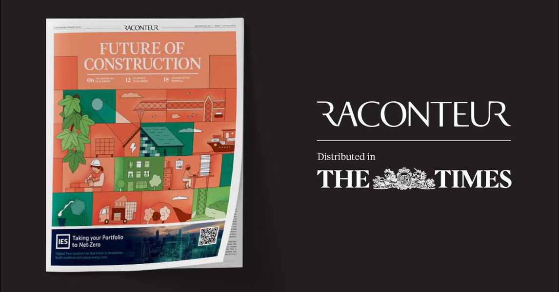 Front cover image of The Times Future of Construction report