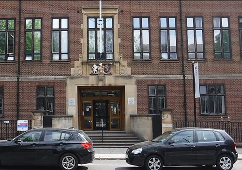 Front entrance to the Royal Veterinary College in London