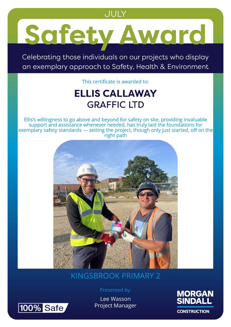Safety Award - KP2 - 2