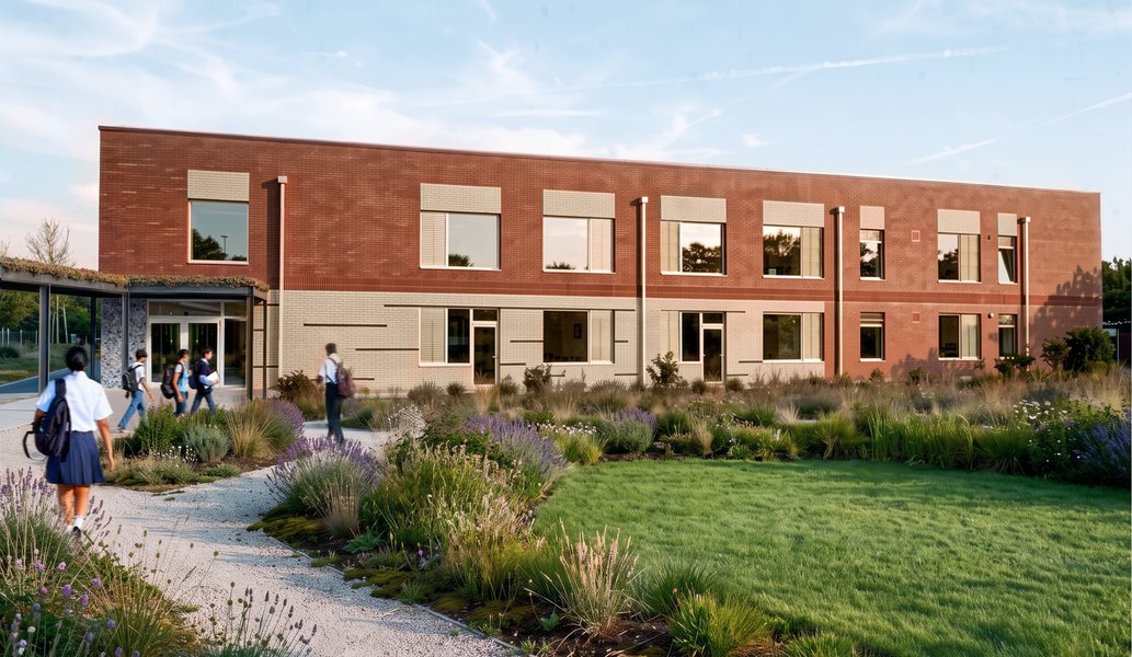 Sarum Academy Expansion CGI. Credit - Footprint Architects