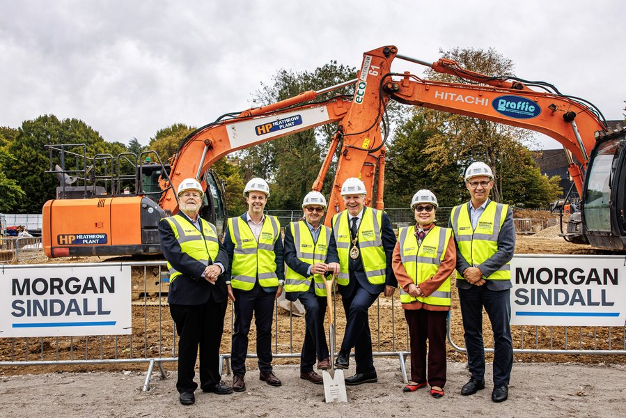 Stevenage Leisure Centre groundbreaking
