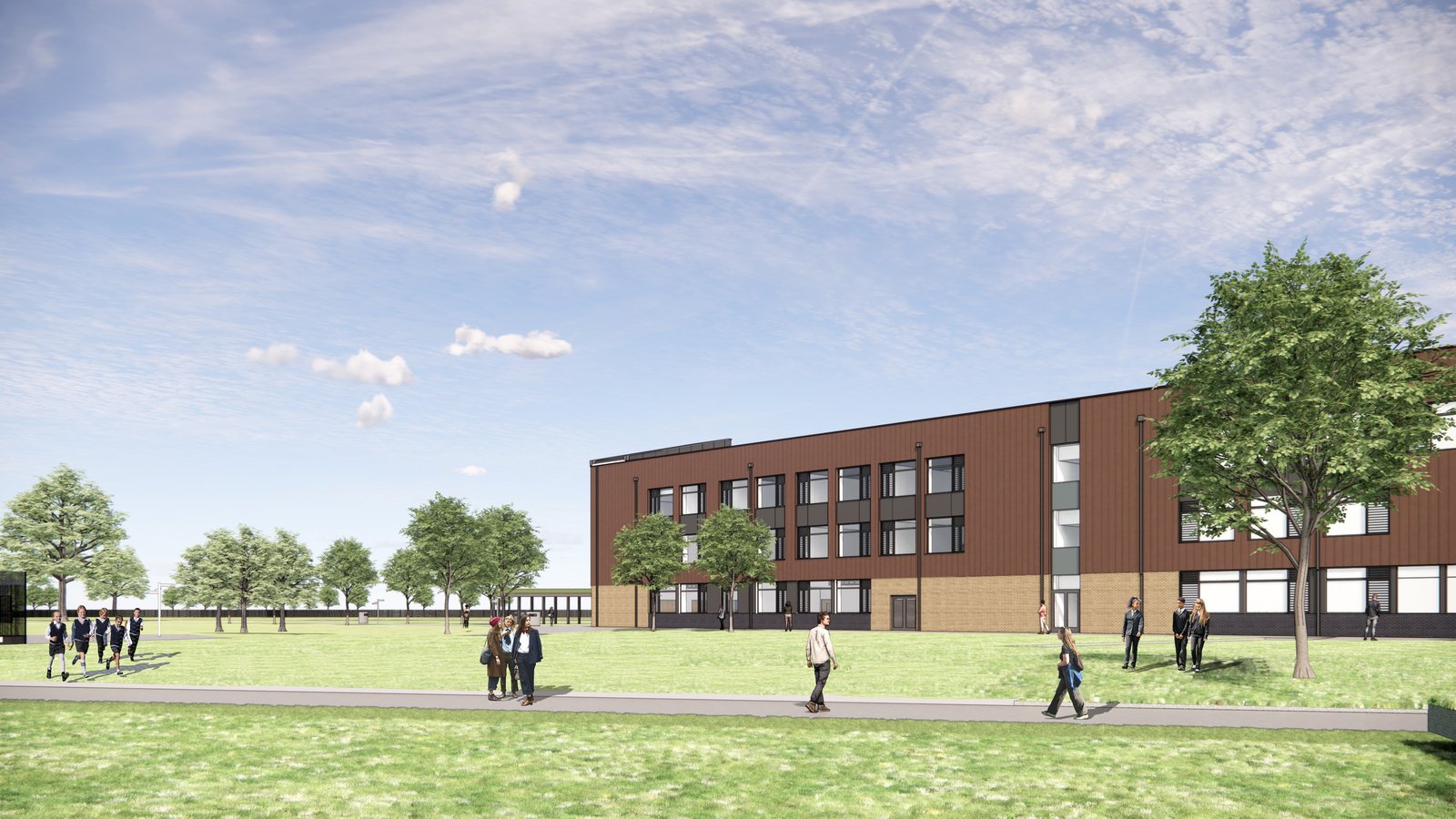 The Kingsbrook School expansion - CGI 1