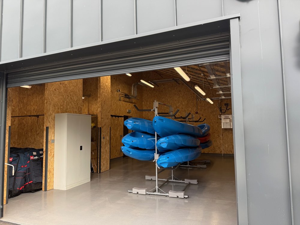 Twechar kayak storage external view