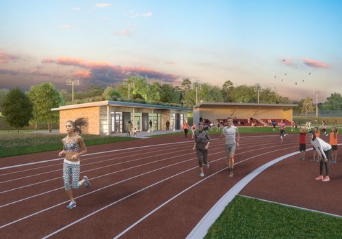 SOSC Athletics Pavilion CGI