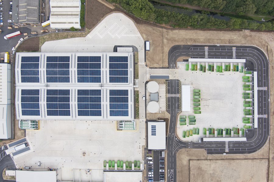 Walsall Waste Transfer Facility PV Panels
