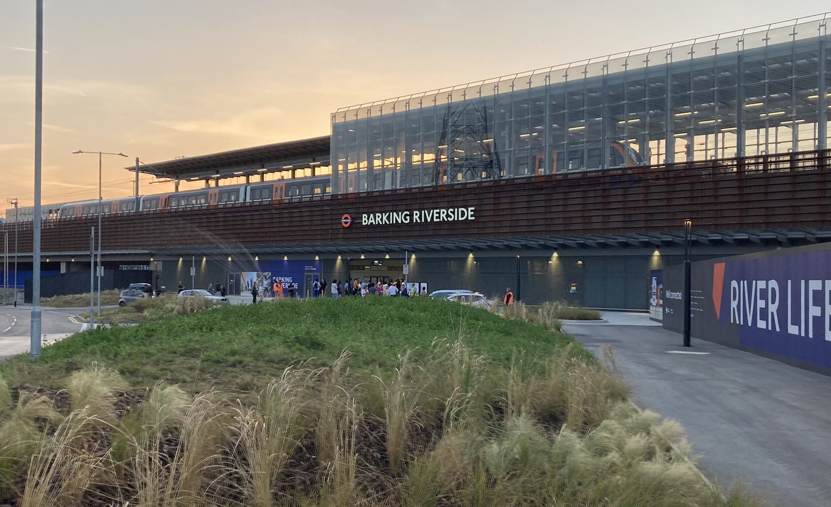 The exterior of Barking Riverside station