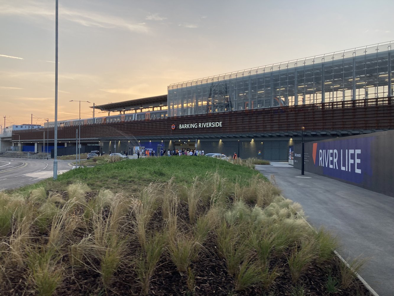 The exterior of Barking Riverside station