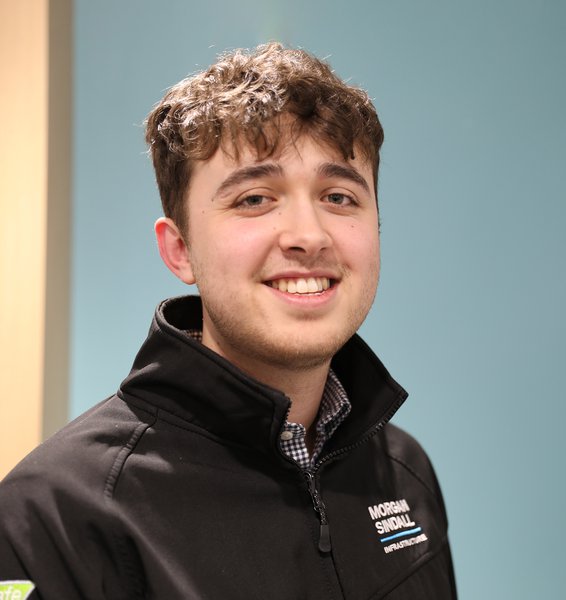Morgan Sindall Infrastructure colleague James Colley looks at the camera, smiling.