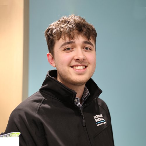 Morgan Sindall Infrastructure colleague James Colley looks at the camera, smiling.