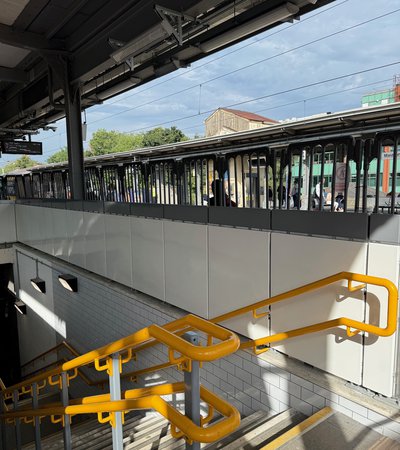 The new staircase for smoother passenger flow