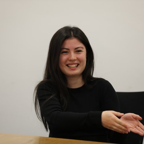A Morgan Sindall Infrastructure employee sits smiling at the camera