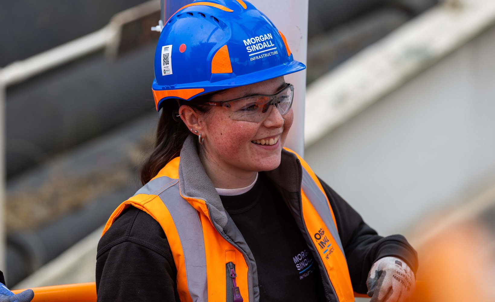 Graduate working on Morgan Sindall Infrastructure site